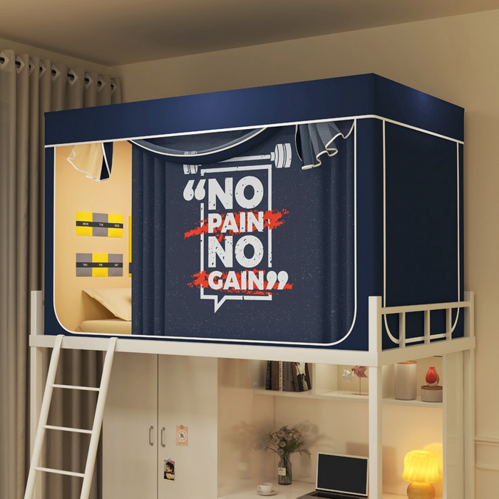 91家纺网 家纺一手货源 找家纺 （总）宅部落 2026新款宅部落学生床帘宿舍上下铺印花无涂层强遮光学生蚊帐