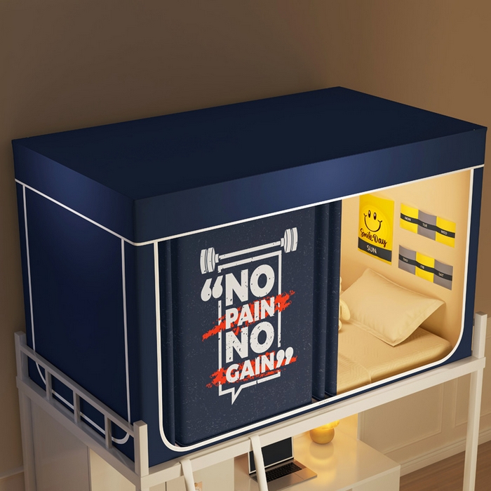 91家纺网 家纺一手货源 找家纺 宅部落 2026新款宅部落学生床帘宿舍上下铺印花无涂层强遮光学生蚊帐 勇气