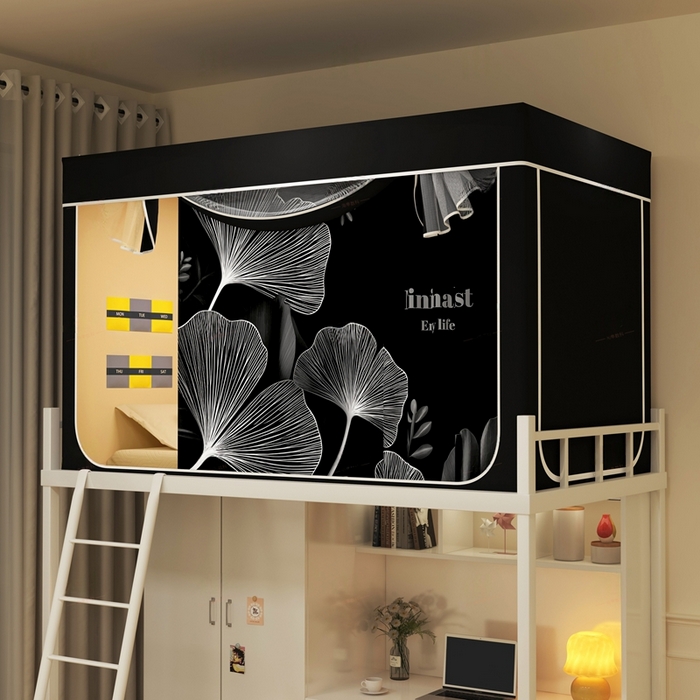 宅部落 2026新款宅部落学生床帘宿舍上下铺印花无涂层强遮光学生蚊帐 静叶之梦