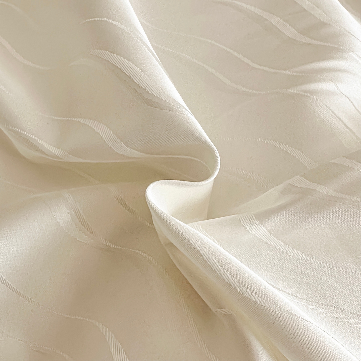 91家纺网 家纺一手货源 找家纺 慕晨 2026新款全棉纯棉文艺质感高级提花高精密四件套高端纯棉4件套直播热款 柔美-白