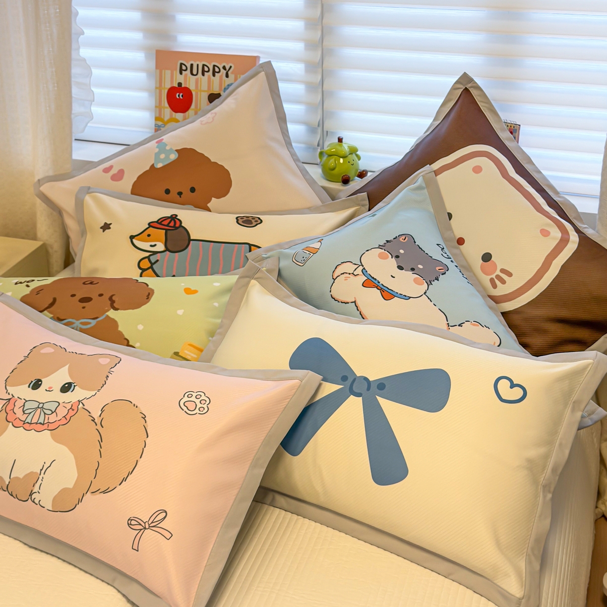 91家纺网 家纺一手货源 找家纺 （总）懒猫家纺 2026春夏新款卡通印花A类凉感冰丝印花凉席席子