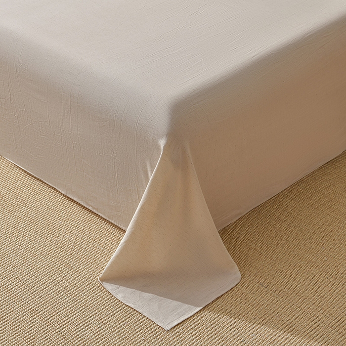 91家纺网 家纺一手货源 找家纺 绘萱家居 2026新款纯棉+麻棉麻全棉印花四件套 棉麻诗话