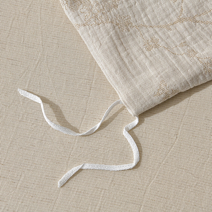 91家纺网 家纺一手货源 找家纺 绘萱家居 2026新款纯棉+麻棉麻全棉印花四件套 素枝春信