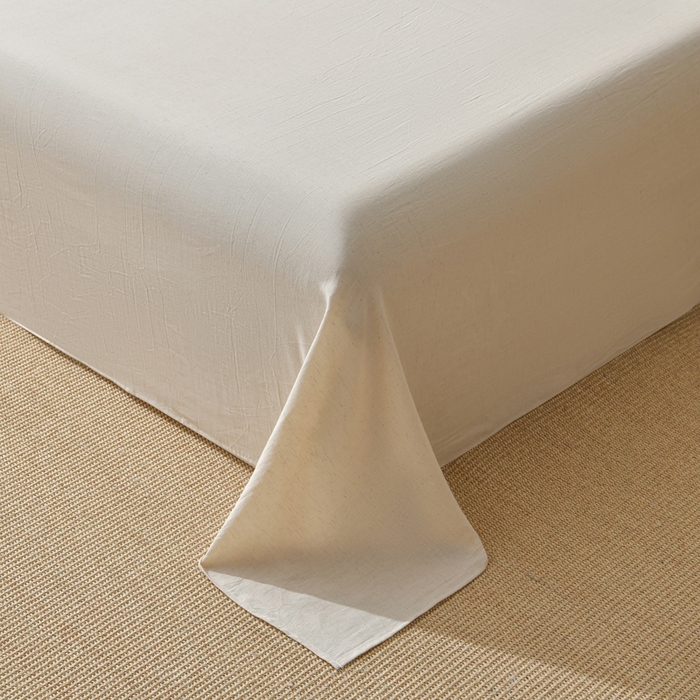 91家纺网 家纺一手货源 找家纺 绘萱家居 2026新款纯棉+麻棉麻全棉印花四件套 花季