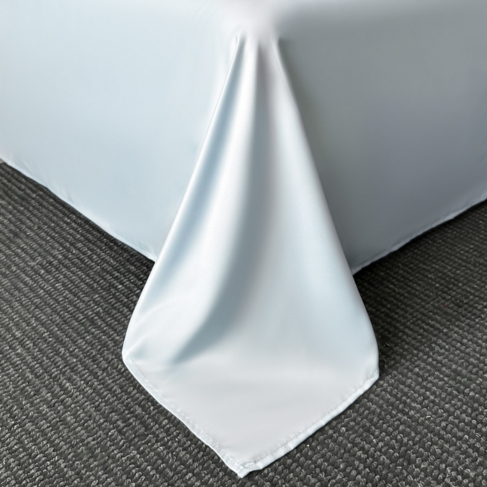 91家纺网 家纺一手货源 找家纺 绘萱家居 2026爆款莱赛冰丝绣花拼接提花水洗天丝夏被四件套水洗真丝夏被夏凉被空调被 蝶舞纷飞-蓝