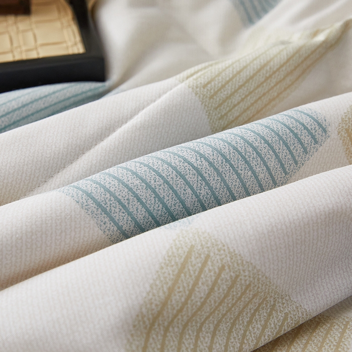 91家纺网 家纺一手货源 找家纺 海洋家纺 2026新款100%里外全棉夏被印花空调被夏凉被薄被子棉花夏被四件套 莫兰迪