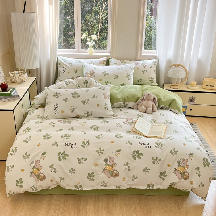 寐眠 2025新款A类全棉印花四件套 秋实