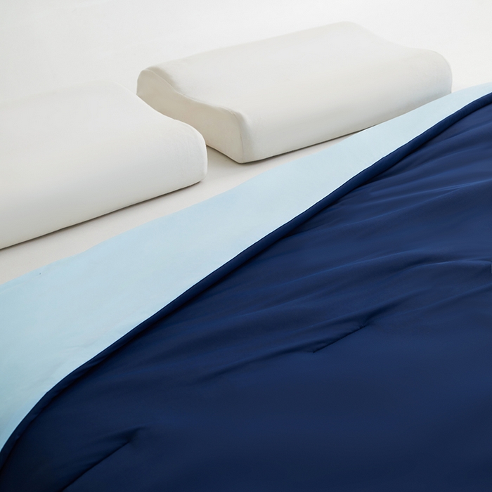 91家纺网 家纺一手货源 找家纺 优雅星家纺 2026新款凉感丝深睡眠夏被空调被夏凉被薄被子被芯某朵同款 深睡蓝