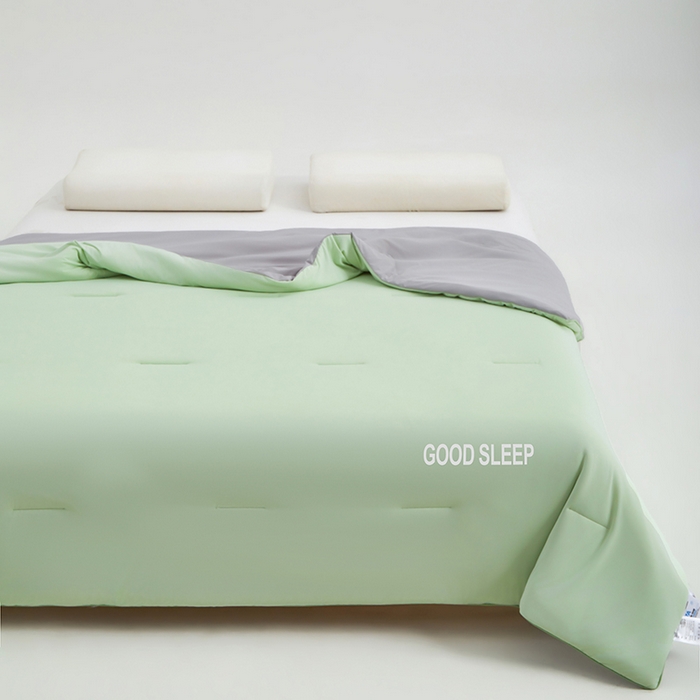 91家纺网 家纺一手货源 找家纺 优雅星家纺 2026新款凉感丝深睡眠夏被空调被夏凉被薄被子被芯某朵同款 苔原绿