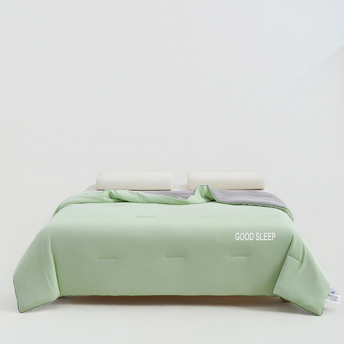 91家纺网 家纺一手货源 找家纺 优雅星家纺 2026新款凉感丝深睡眠夏被空调被夏凉被薄被子被芯某朵同款 苔原绿