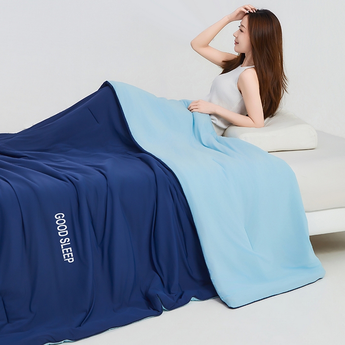 91家纺网 家纺一手货源 找家纺 （总）优雅星家纺 2026新款凉感丝深睡眠夏被空调被夏凉被薄被子被芯某朵同款