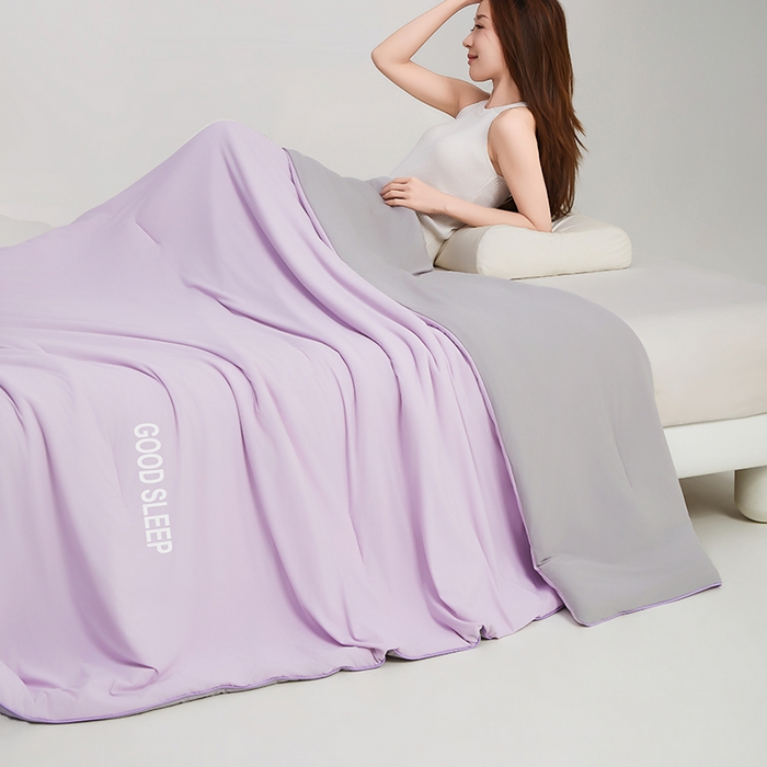 91家纺网 家纺一手货源 找家纺 （总）优雅星家纺 2026新款凉感丝深睡眠夏被空调被夏凉被薄被子被芯某朵同款