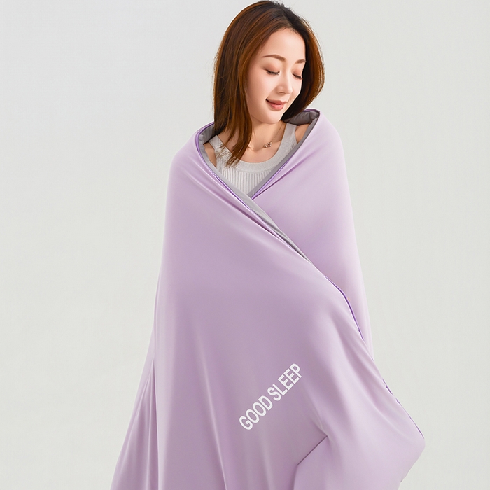 91家纺网 家纺一手货源 找家纺 优雅星家纺 2026新款凉感丝深睡眠夏被空调被夏凉被薄被子被芯某朵同款 魅力紫