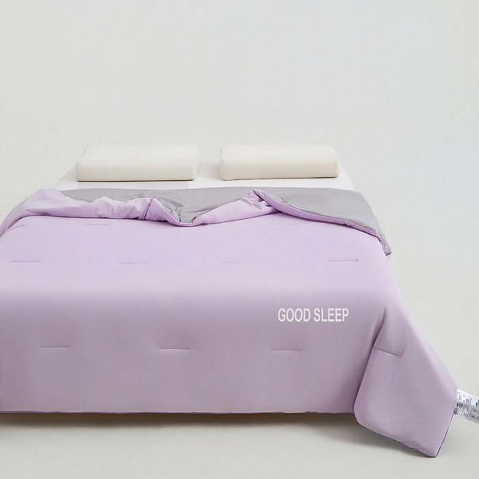 91家纺网 家纺一手货源 找家纺 优雅星家纺 2026新款凉感丝深睡眠夏被空调被夏凉被薄被子被芯某朵同款 魅力紫