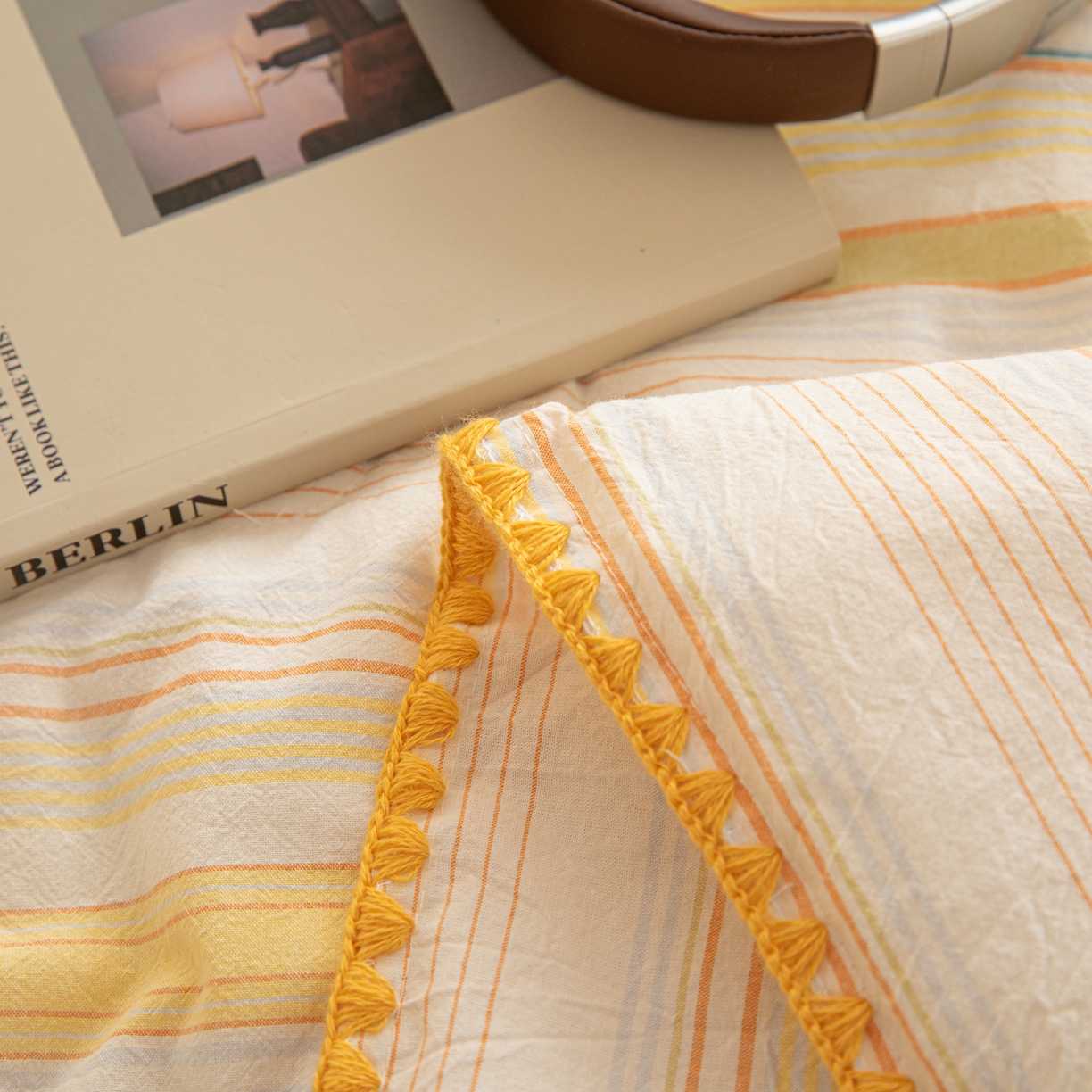 91家纺网 家纺一手货源 找家纺 丽美人家纺 2026新款全棉色织条纹夏被夏凉被空调被 条纹多彩