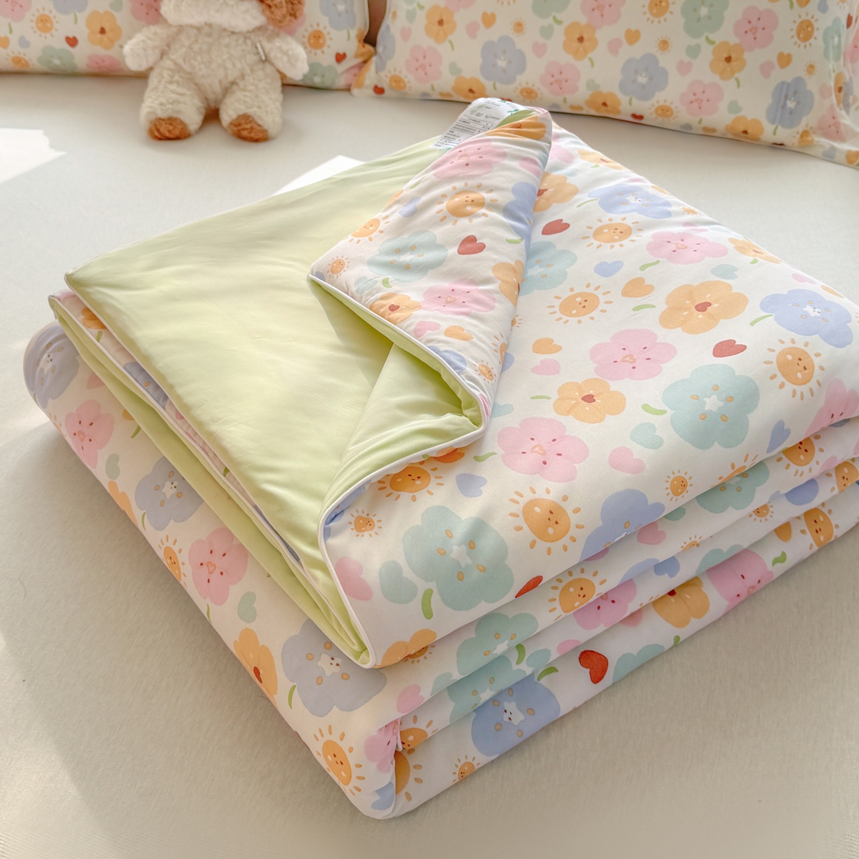 91家纺网 家纺一手货源 找家纺 （总）斯尔顿 2026新款印花凉感冰丝夏被空调被