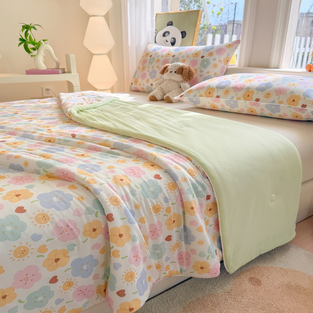 91家纺网 家纺一手货源 找家纺 （总）斯尔顿 2026新款印花凉感冰丝夏被空调被