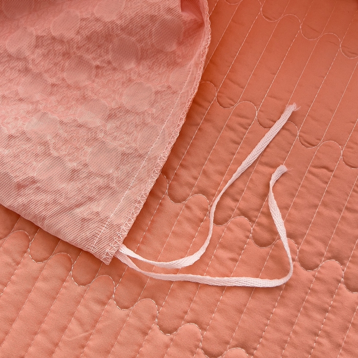 91家纺网 家纺一手货源 找家纺 畅畅家纺 2026新款春夏时尚柔软水洗棉床盖被套四件套 橘粉