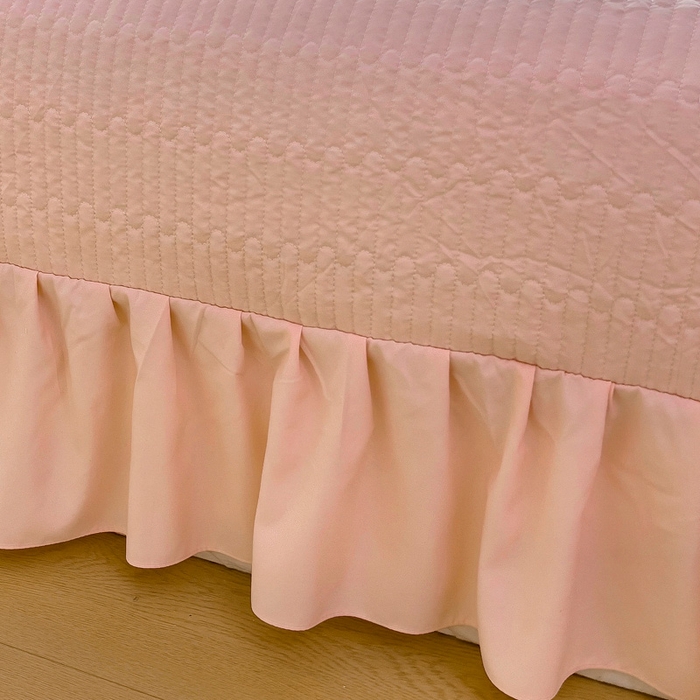 91家纺网 家纺一手货源 找家纺 畅畅家纺 2026新款春夏时尚柔软水洗棉床盖被套四件套 藕粉