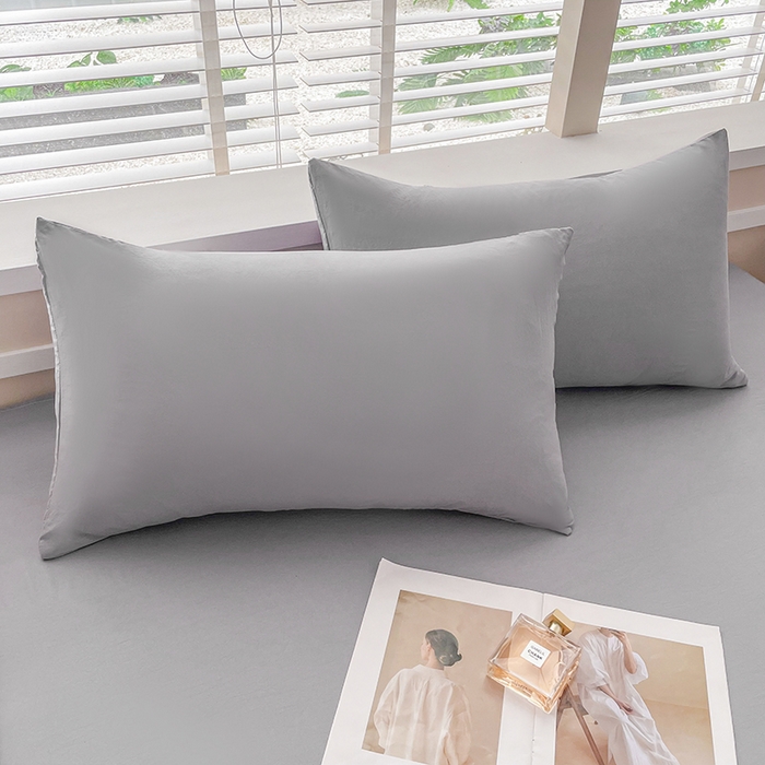 91家纺网 家纺一手货源 找家纺 牛魔王家居 2026新款糯糯棉床单枕套纯色床单 灰