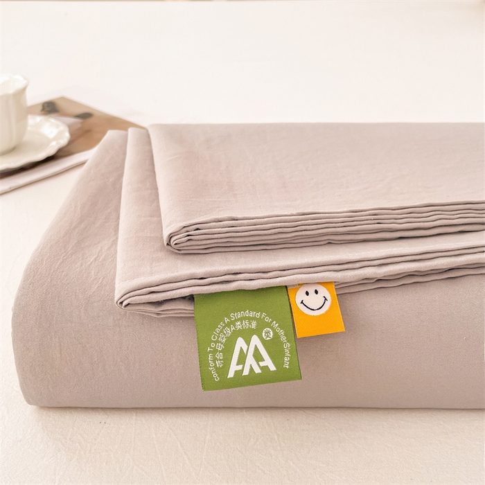 牛魔王家居 2026新款糯糯棉床单枕套纯色床单 卡色