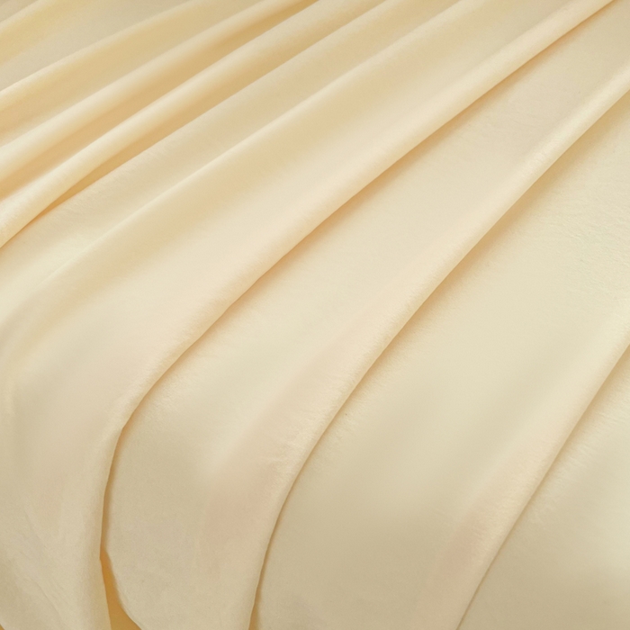 91家纺网 家纺一手货源 找家纺 牛魔王家居 2026新款糯糯棉床单枕套纯色床单 嫩黄