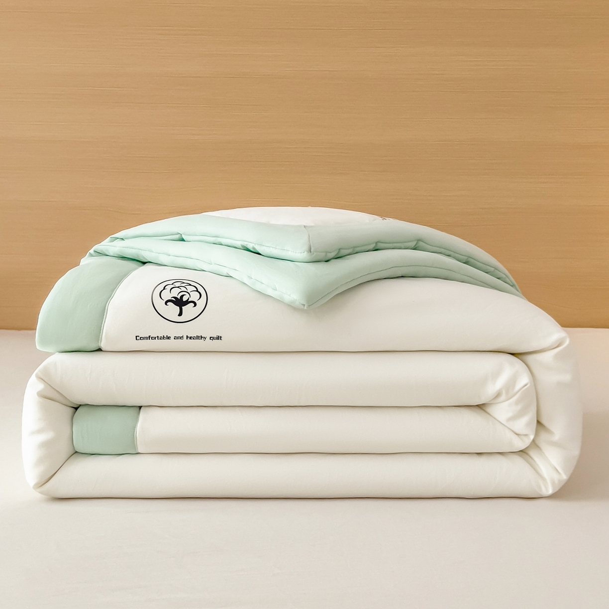 91家纺网 家纺一手货源 找家纺 （总）好尚居 2026新款纯色烫画夏被夏凉被空调被-棉记