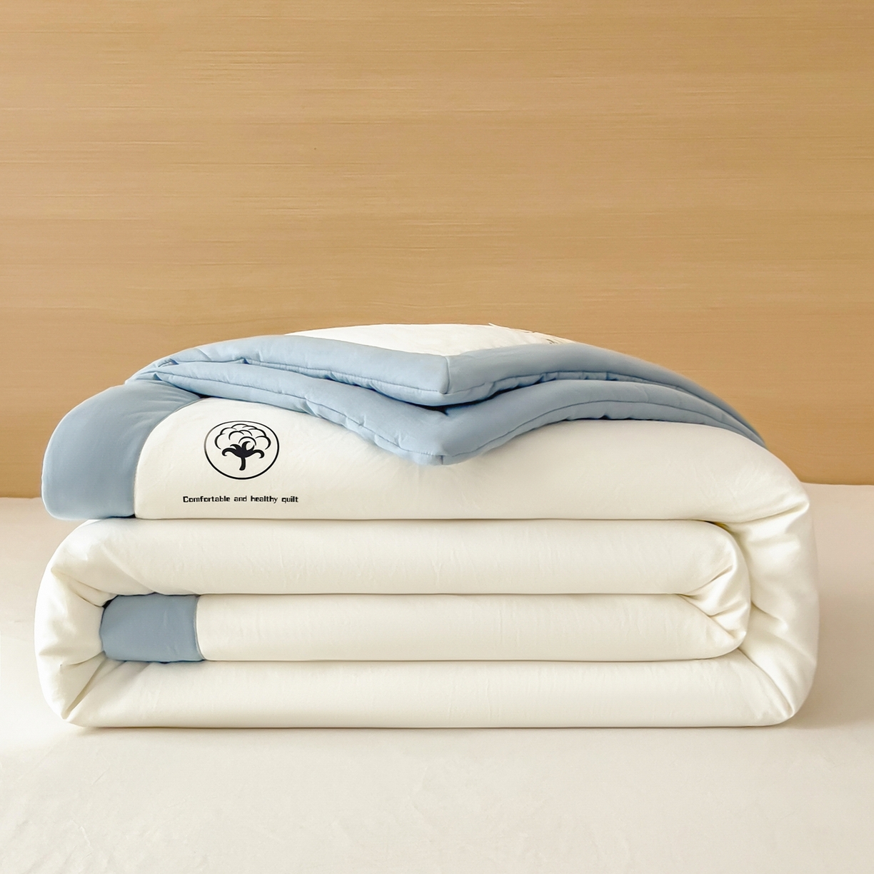 91家纺网 家纺一手货源 找家纺 （总）好尚居 2026新款纯色烫画夏被夏凉被空调被-棉记