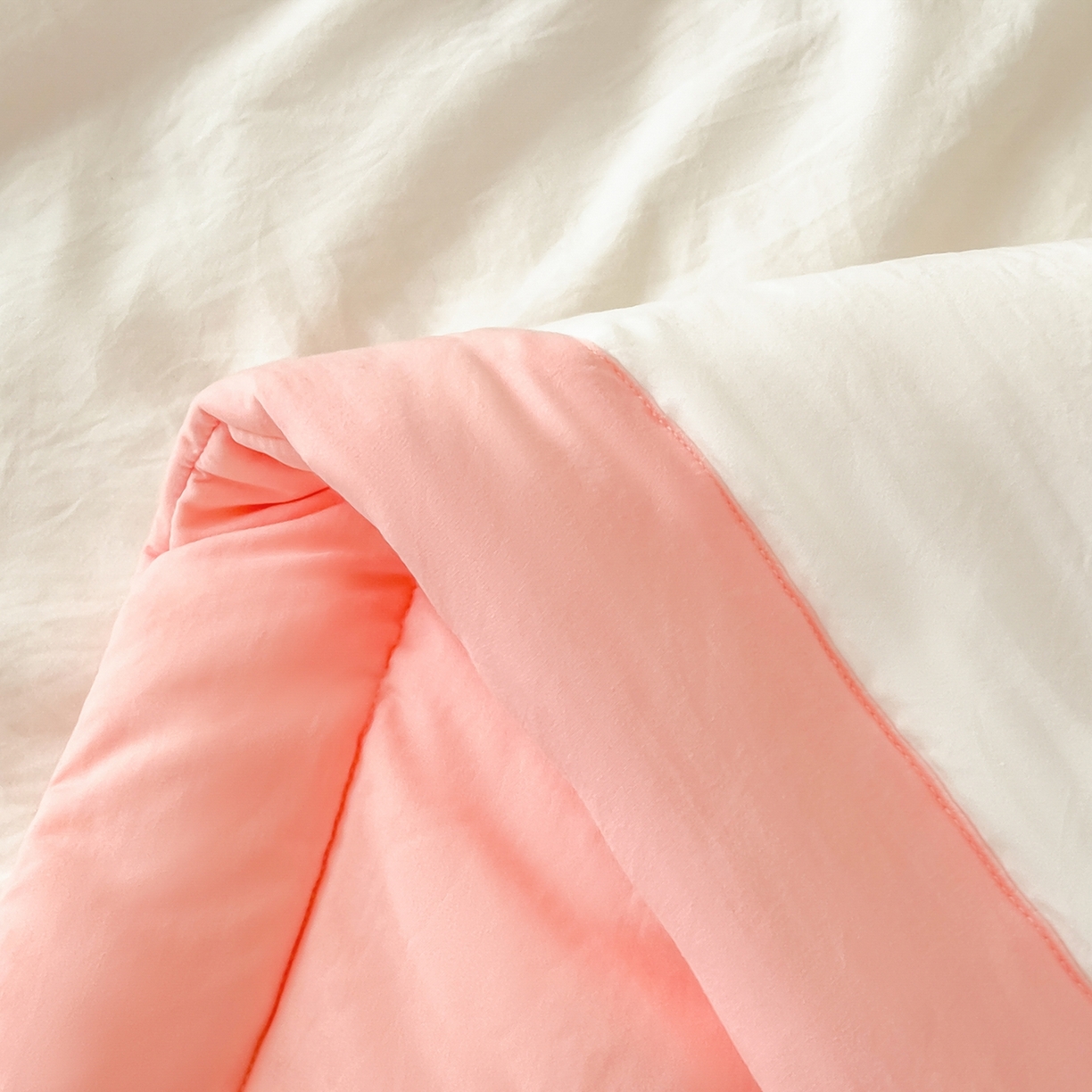 91家纺网 家纺一手货源 找家纺 好尚居 2026新款纯色烫画夏被夏凉被空调被-棉记 棉记-白粉