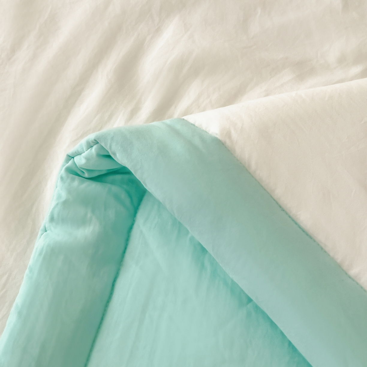 91家纺网 家纺一手货源 找家纺 好尚居 2026新款纯色烫画夏被夏凉被空调被-棉记 棉记-薄荷白