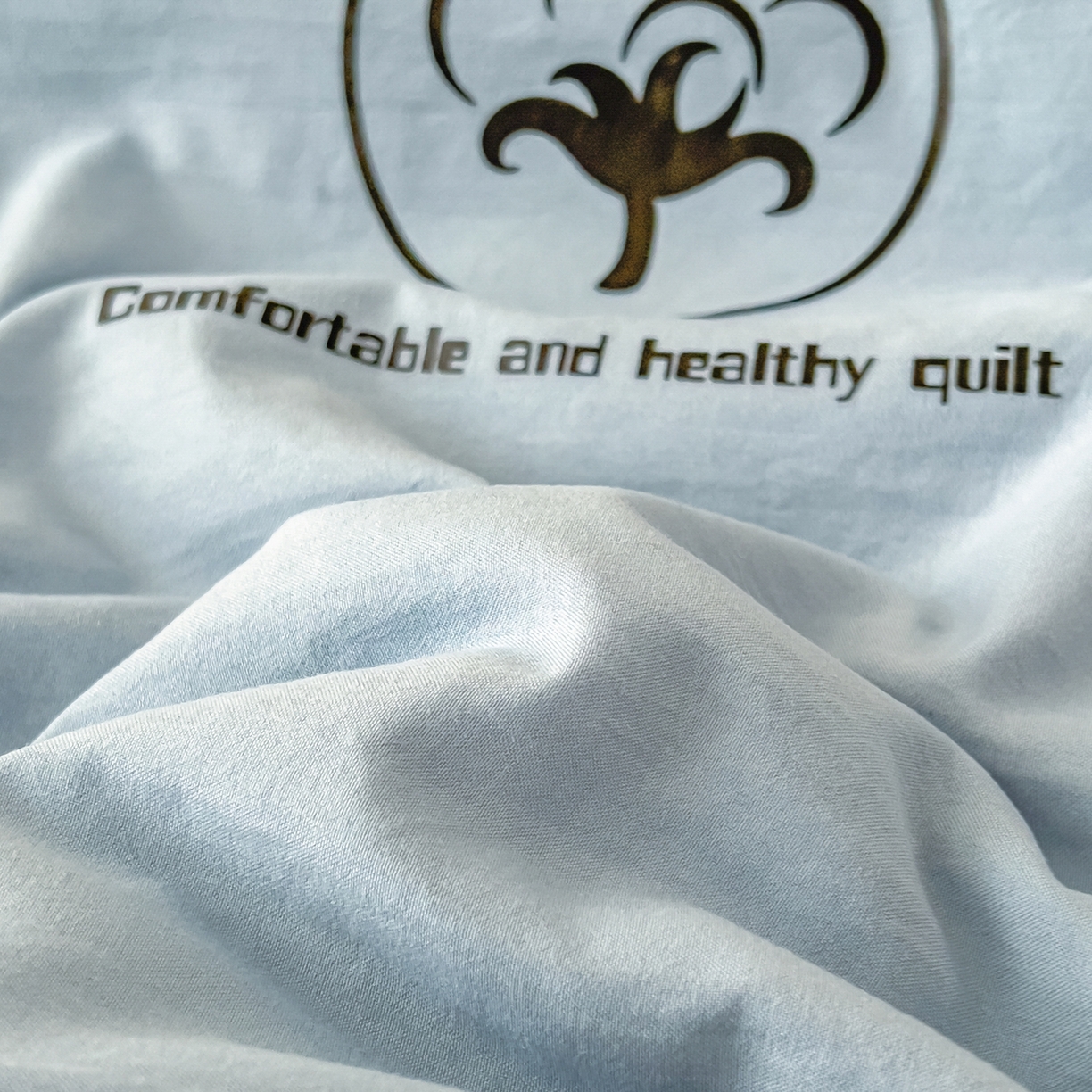 91家纺网 家纺一手货源 找家纺 好尚居 2026新款纯色烫画夏被夏凉被空调被-棉记 棉记-湖蓝