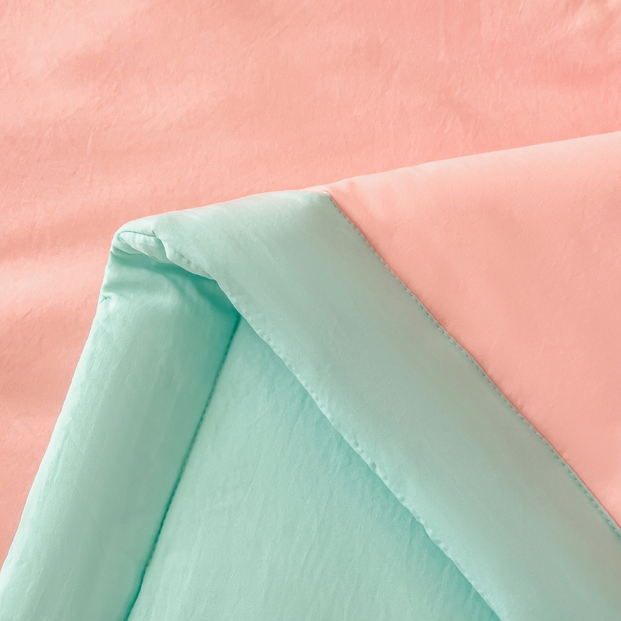 91家纺网 家纺一手货源 找家纺 好尚居 2026新款纯色烫画夏被夏凉被空调被-棉记 棉记-粉绿