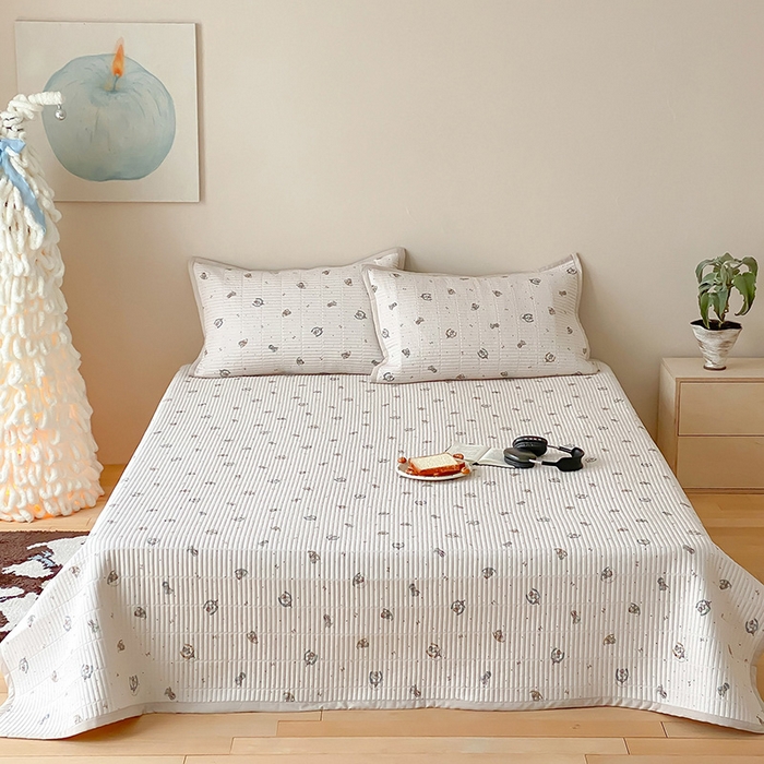 91家纺网 家纺一手货源 找家纺 （总）黛舒家居 2026年春夏款纱洗莫代尔夹棉单床单三件套