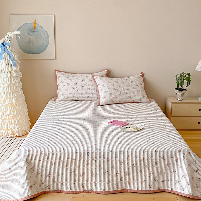 91家纺网 家纺一手货源 找家纺 （总）黛舒家居 2026年春夏款纱洗莫代尔夹棉单床单三件套