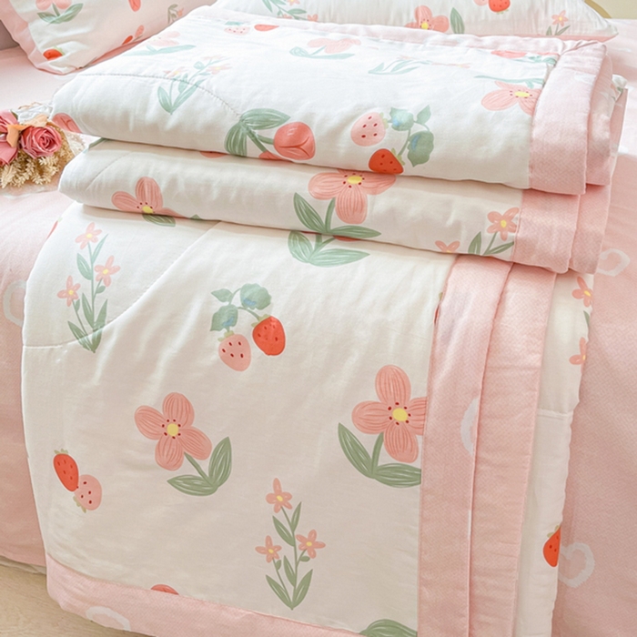 91家纺网 家纺一手货源 找家纺 （总）格子铺 2026新款全棉纯棉印花棉花夏被夏凉被空调被