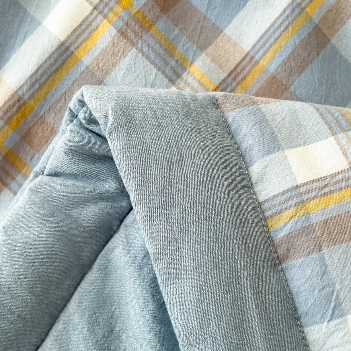 91家纺网 家纺一手货源 找家纺 （总）好尚居 2026新款亲肤水洗棉格子夏被夏凉被空调被