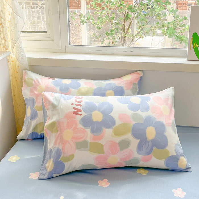 91家纺网 家纺一手货源 找家纺 格子铺 2026新款全棉纯棉印花棉花夏被夏凉被空调被 蓝海晨光