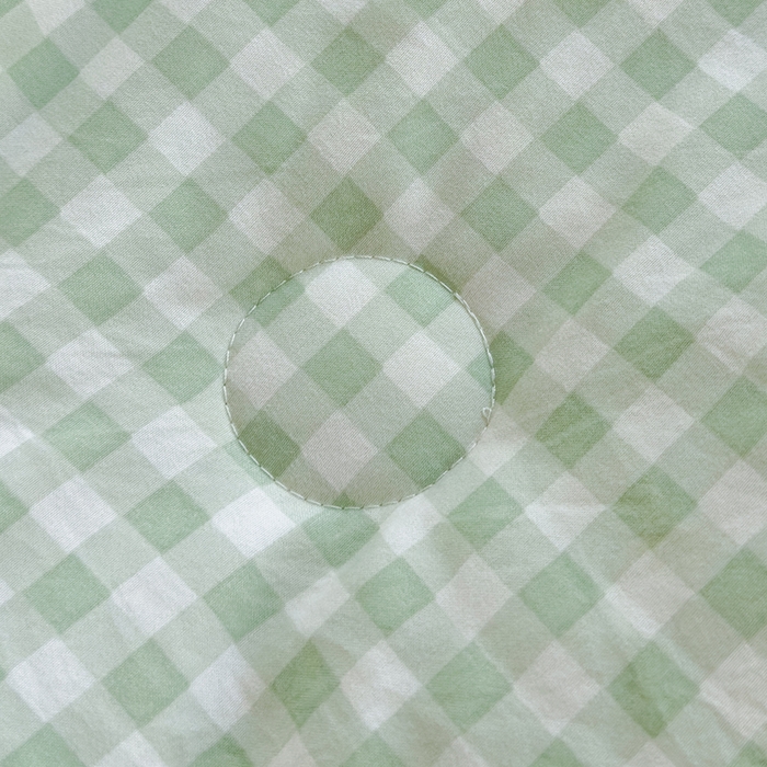 91家纺网 家纺一手货源 找家纺 桔禾家纺 2026新款水洗云朵棉无印风格子大豆夏被夏凉被空调被直播爆款 緑小格