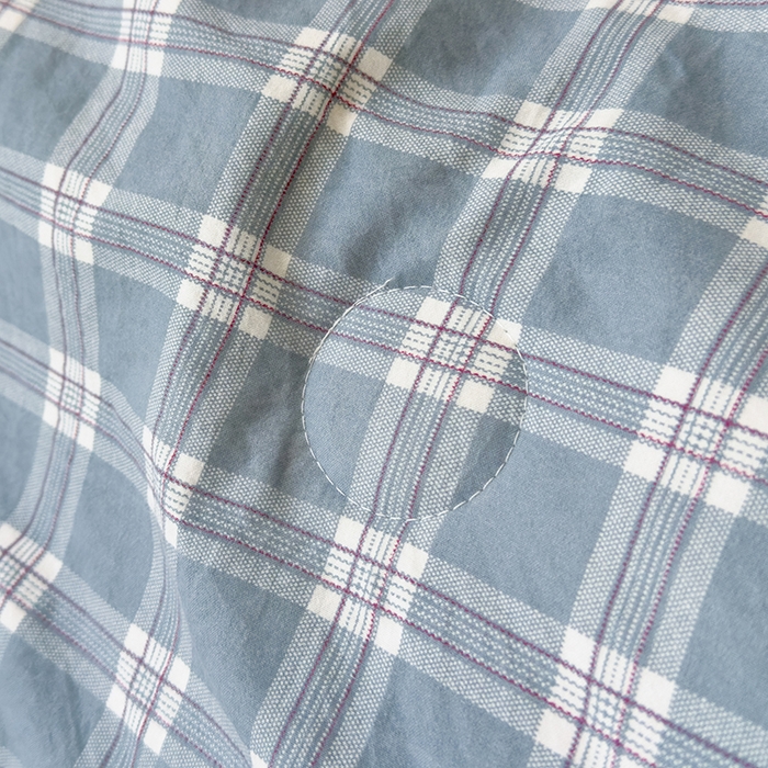 91家纺网 家纺一手货源 找家纺 桔禾家纺 2026新款水洗云朵棉无印风格子大豆夏被夏凉被空调被直播爆款 蓝大格