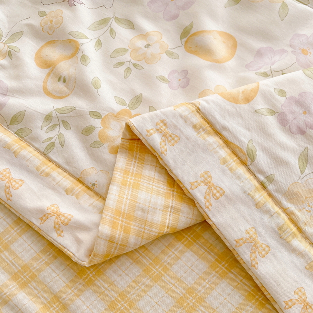 91家纺网 家纺一手货源 找家纺 格子铺 2026新款全棉纯棉印花棉花夏被夏凉被空调被 淡梨语