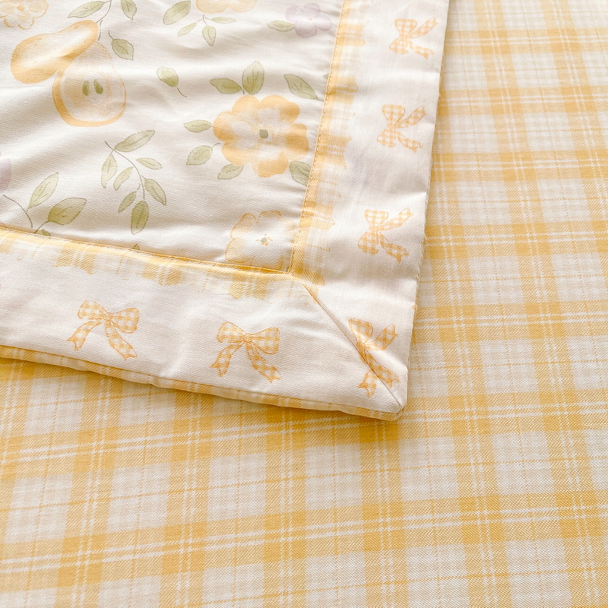 91家纺网 家纺一手货源 找家纺 格子铺 2026新款全棉纯棉印花棉花夏被夏凉被空调被 淡梨语