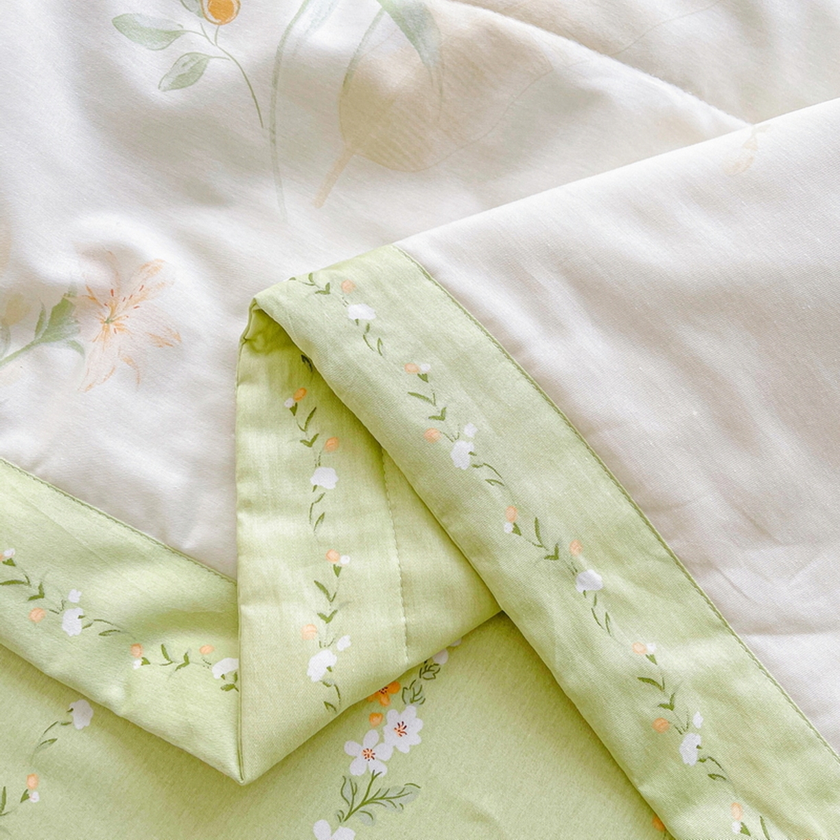 91家纺网 家纺一手货源 找家纺 格子铺 2026新款全棉纯棉印花棉花夏被夏凉被空调被 格拉花园