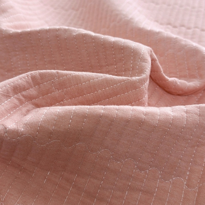 91家纺网 家纺一手货源 找家纺 梦精灵家纺 2026新款全棉纯棉色织水洗棉四件套绗缝夹棉床盖防滑床单四季通用米单人学生宿舍 桔红