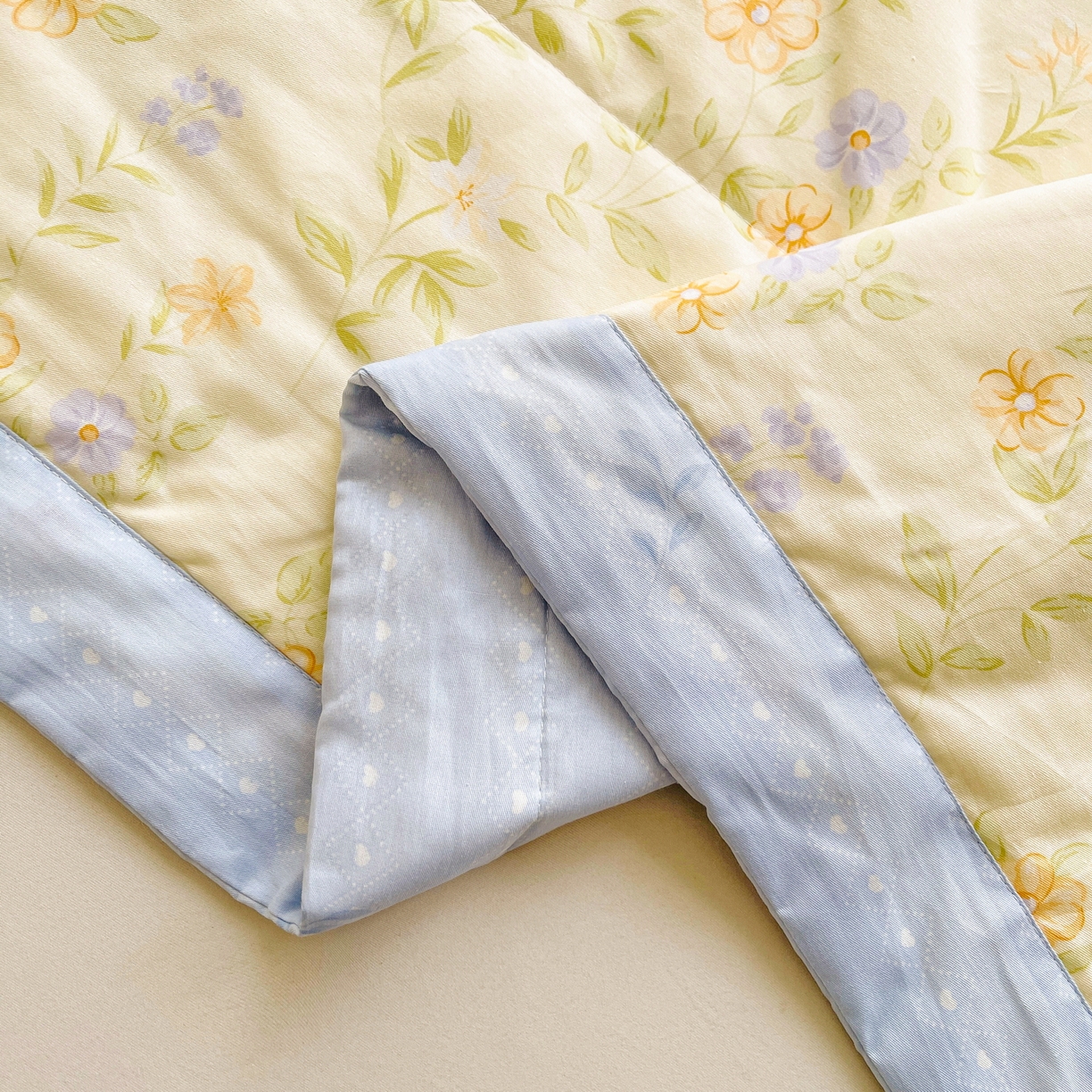 91家纺网 家纺一手货源 找家纺 格子铺 2026新款全棉纯棉印花棉花夏被夏凉被空调被 花诺