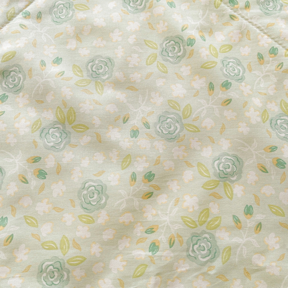 91家纺网 家纺一手货源 找家纺 格子铺 2026新款全棉纯棉印花棉花夏被夏凉被空调被 花团锦簇绿