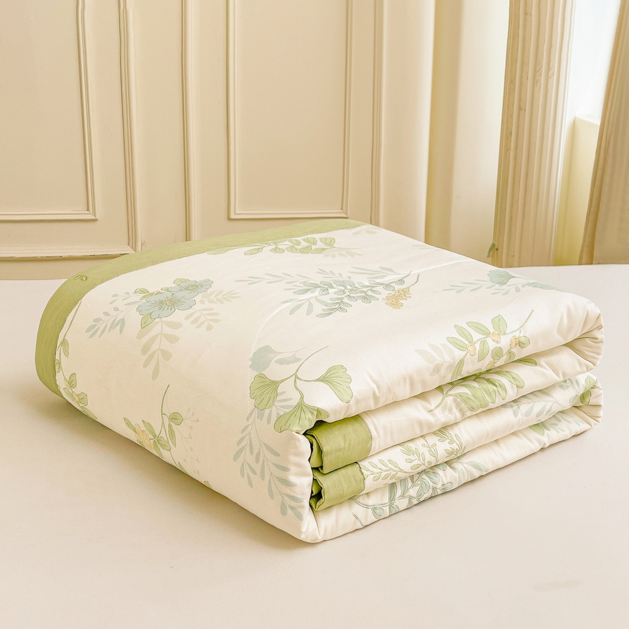 91家纺网 家纺一手货源 找家纺 格子铺 2026新款全棉纯棉印花棉花夏被夏凉被空调被 花在云端