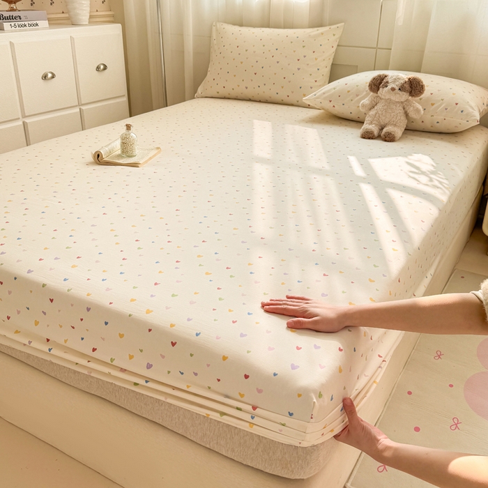 91家纺网 家纺一手货源 找家纺 （总）仟网汇 2026新款A类古法水洗棉云感纱单床笠床笠单件