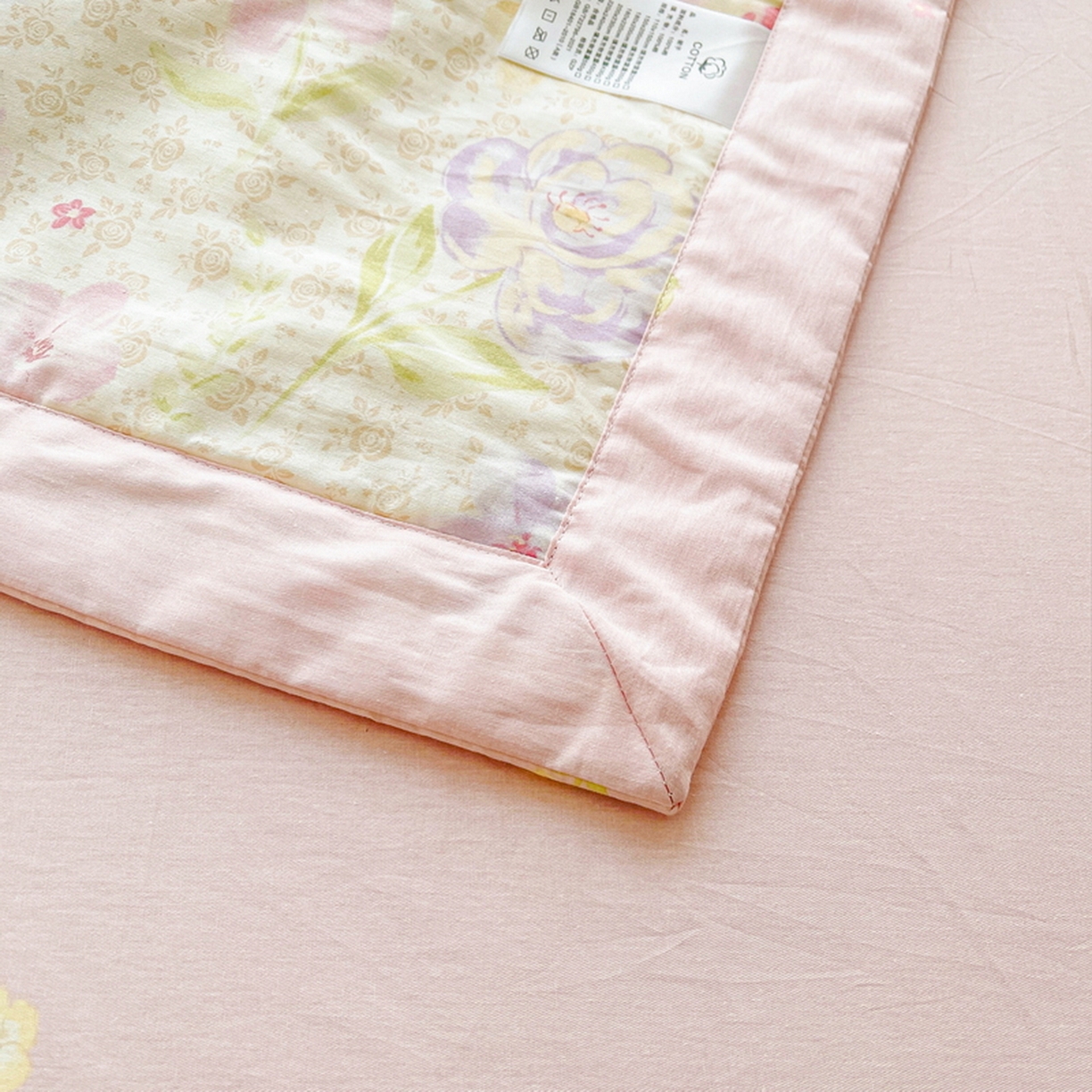 91家纺网 家纺一手货源 找家纺 格子铺 2026新款全棉纯棉印花棉花夏被夏凉被空调被 甜心花朵