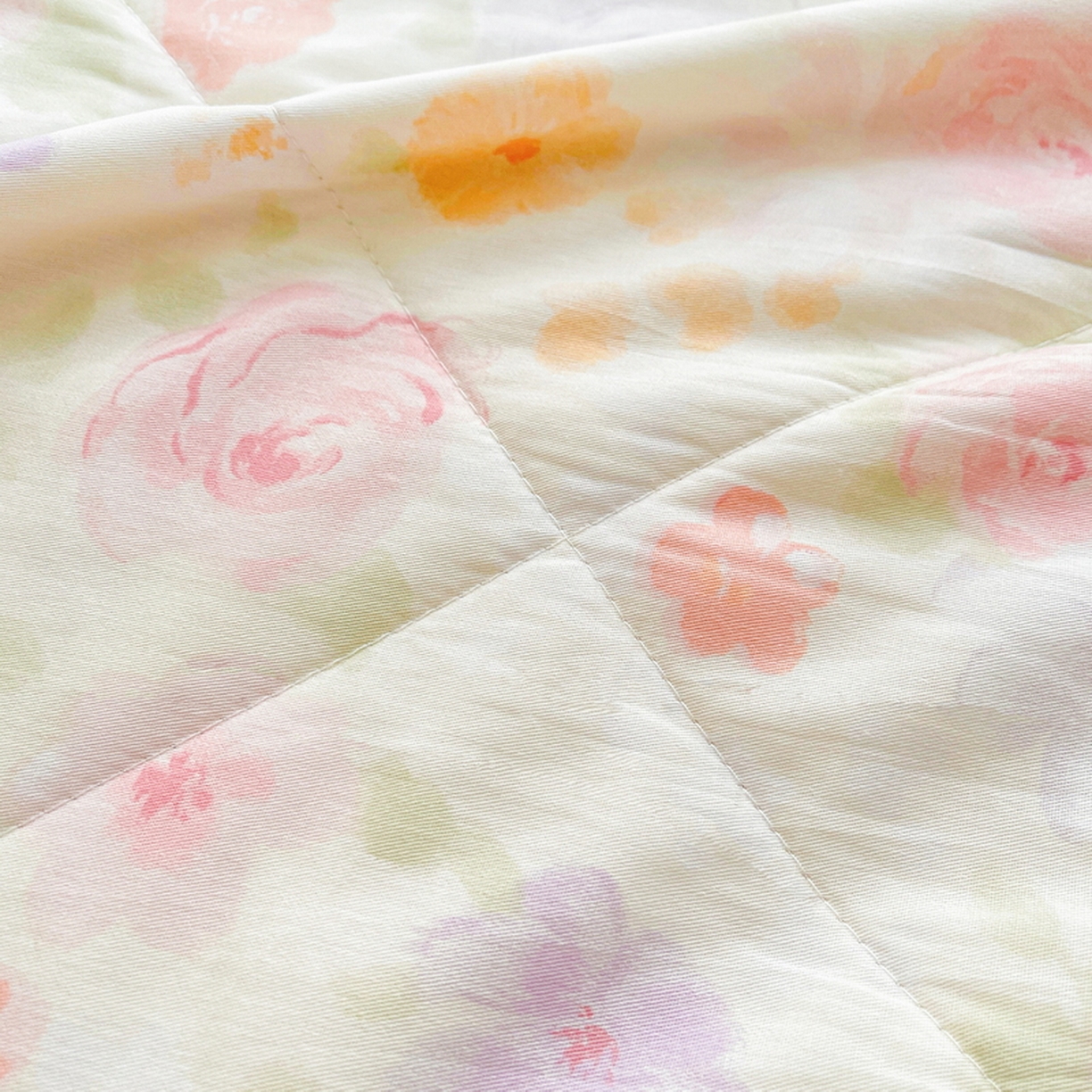 91家纺网 家纺一手货源 找家纺 格子铺 2026新款全棉纯棉印花棉花夏被夏凉被空调被 幸福花海