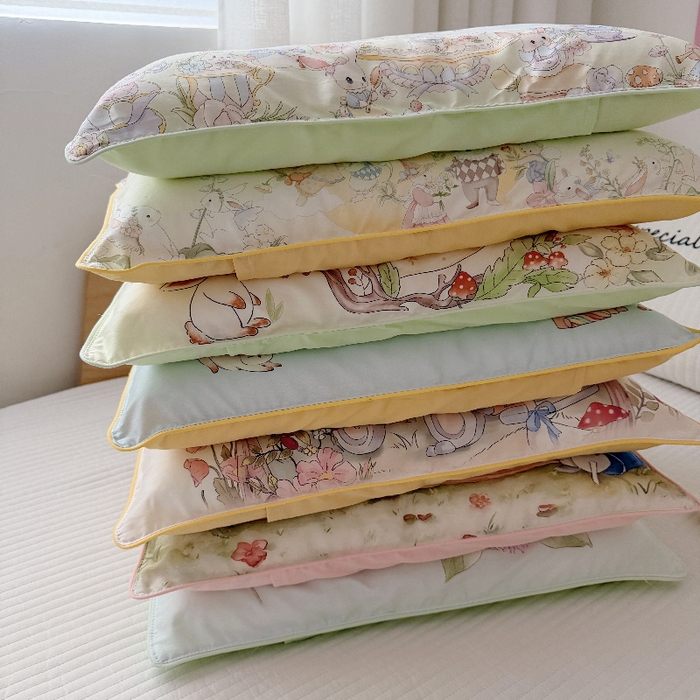 91家纺网 家纺一手货源 找家纺 （总）萌宝家纺 2026新款A类60S全棉纯棉儿童枕套大版宝宝枕头枕芯